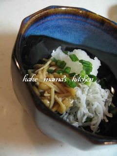 なめたけ♥♡しらすのおろしかけ-レシピのメイン写真