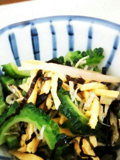 簡単 美味しい!! ゴーヤの塩昆布和え-レシピのメイン写真