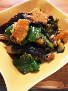簡単!夏野菜のさっぱり味噌炒め-レシピのメイン写真
