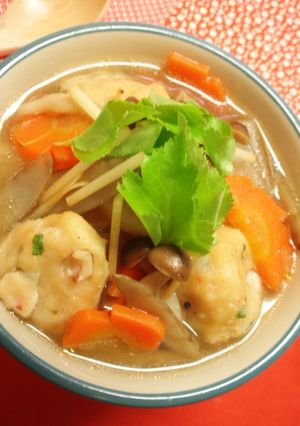 おから豆腐イカすいとん♪-レシピのメイン写真