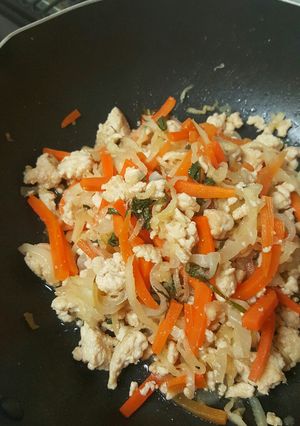 鶏そぼろ青シソ風味-レシピのメイン写真