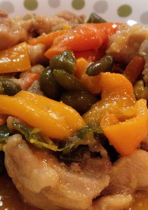 カラフルピーマンの♪チキンカレー炒め-レシピのメイン写真