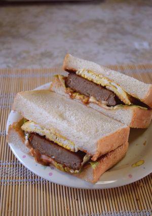 たまごハンバーグサンド-レシピのメイン写真
