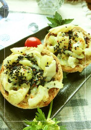 海苔×胡麻香る❀セロリの和トースト-レシピのメイン写真