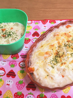 味噌汁リメイク→簡単リゾット 離乳食にも-レシピのメイン写真