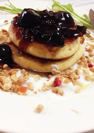 カルピスホットケーキ☆珈琲ゼリー添-レシピのメイン写真