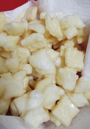 簡単！サクサク♪揚げ餅おかき＊切り餅救済-レシピのメイン写真