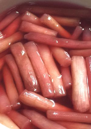赤ずいきの酢漬け-レシピのメイン写真