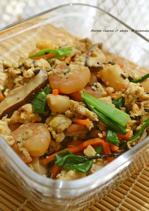 冷凍シーフードミックスで炒り豆腐-レシピのメイン写真