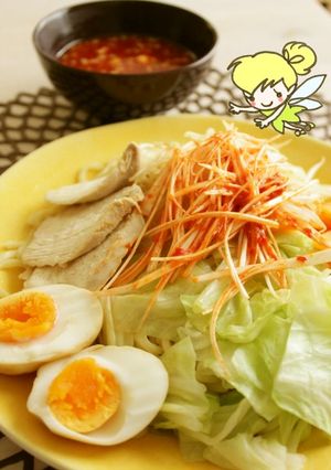濃厚ピリ辛つけ麺-レシピのメイン写真