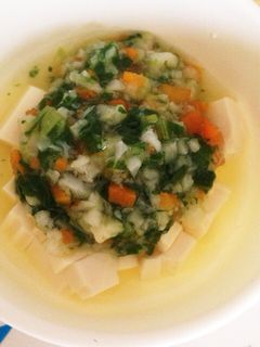 離乳食中期★お豆腐の野菜あんかけ-レシピのメイン写真