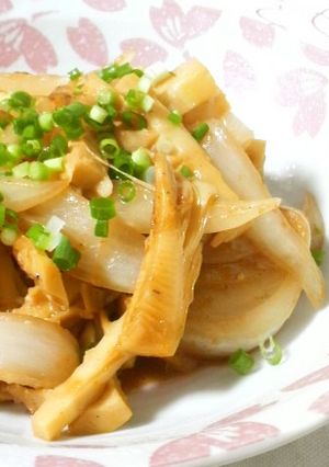 ♡はちくと新玉ねぎの焼き肉のタレ炒め♡-レシピのメイン写真