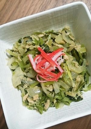 お漬物リメイク◎青菜とツナの炒めもの-レシピのメイン写真