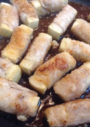 豚しゃぶしゃぶ肉で作る高野豆腐の肉巻き-レシピのメイン写真
