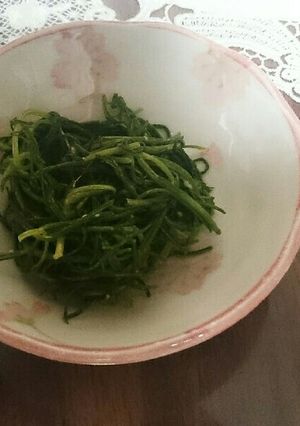 スチームロースターでおかひじきのマヨ炒め-レシピのメイン写真