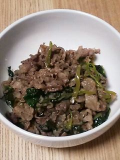 牛肉と三つ葉のさっぱり炒め-レシピのメイン写真