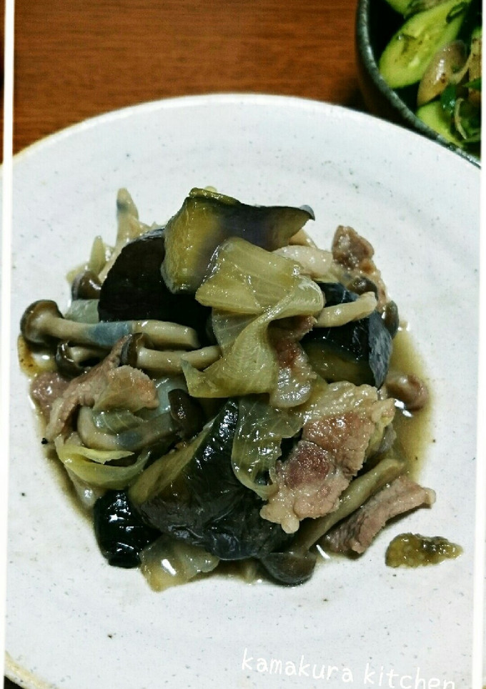 ご飯がすすむ！ナスと豚肉のめんつゆ炒め-レシピのメイン写真