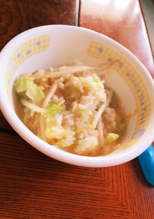 キャベツがうまい☆ふわふわ卵雑炊-レシピのメイン写真