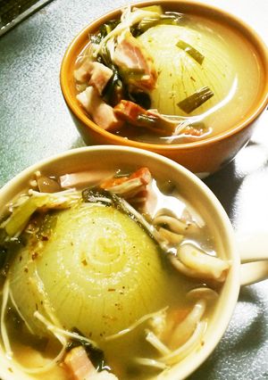 簡単うまい♪新玉ねぎのまるごとスープ☆-レシピのメイン写真
