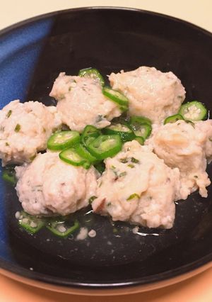 低脂肪　鶏つくね オクラあんかけ風-レシピのメイン写真