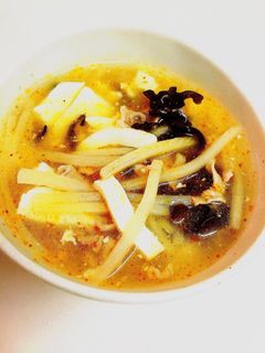 簡単酸辣湯スープ-レシピのメイン写真