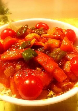 豚ロースとたっぷり野菜の甘酢丼-レシピのメイン写真