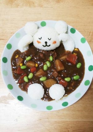 お昼寝クマさんカレー-レシピのメイン写真