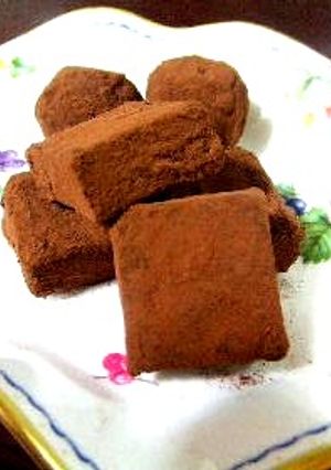 簡単☆材料たったの３つで！生チョコ風-レシピのメイン写真