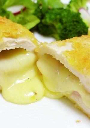 簡単★鶏むね肉でチキン・コルドン・ブルー-レシピのメイン写真