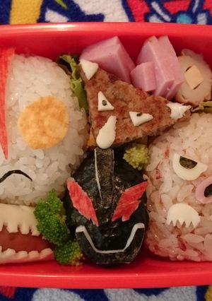 キャラ弁☆ウルトラマンと怪獣たち-レシピのメイン写真
