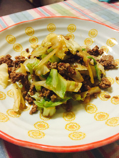 挽肉とキャベツ炒め!-レシピのメイン写真