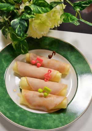 ハムとチーズのま～きまき♫-レシピのメイン写真