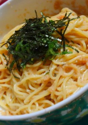 和風だしで☆マヨネーズ明太子パスタ-レシピのメイン写真