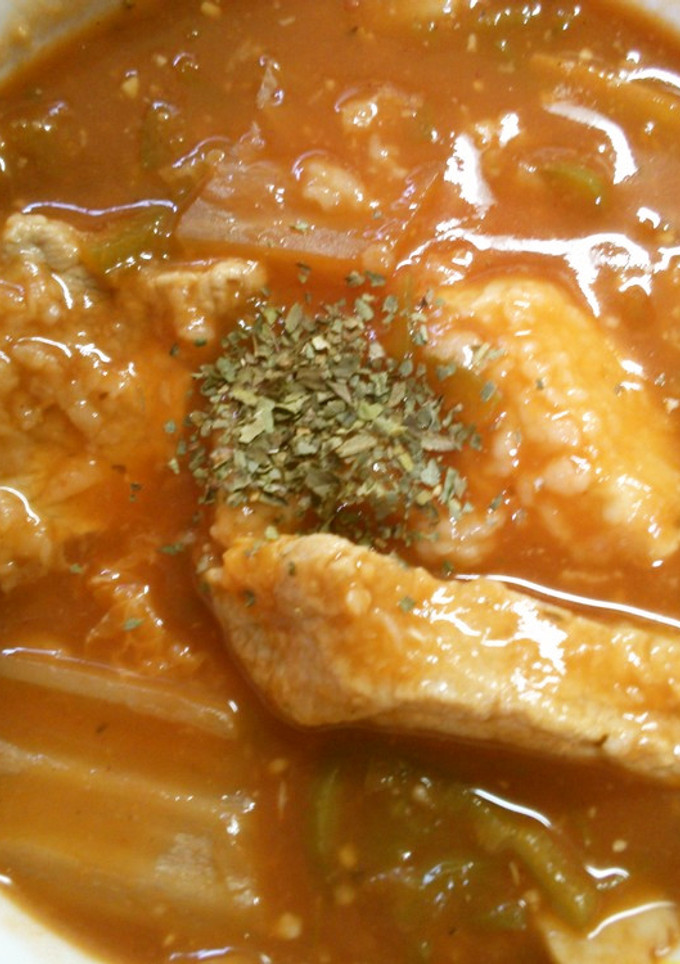 簡単！　豚ヒレと　白菜の　トマト煮込み-レシピのメイン写真