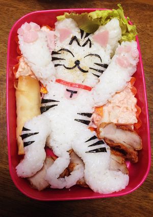ネコキャラ弁-レシピのメイン写真