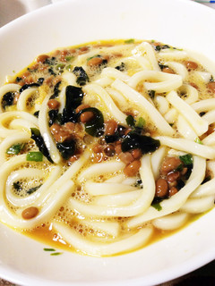 納豆釜玉うどん-レシピのメイン写真