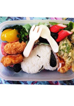 スヌーピーキャラ弁-レシピのメイン写真