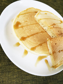 卵なし!カルピスでもちもち簡単パンケーキ-レシピのメイン写真