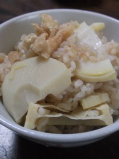 筍と油揚げの炊き込みご飯-レシピのメイン写真