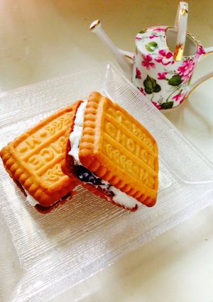 簡単！カルピス風味の爽やかレーズンサンド-レシピのメイン写真