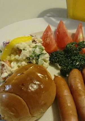 ソーセージとポテトサラダの時短オツマミ-レシピのメイン写真