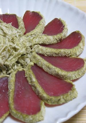 マグロのお刺身おぼろ昆布じめ-レシピのメイン写真