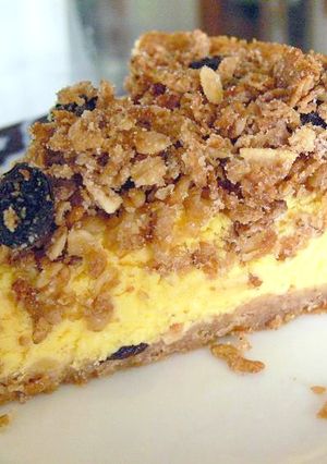 幸せ運ぶアップルクランチ・チーズケーキ！-レシピのメイン写真