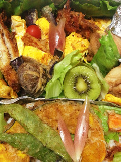 天ぷらのお弁当☆おかかご飯-レシピのメイン写真