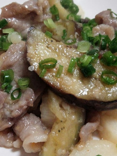 豚肉・ナス・長芋のあっさり塩麹炒め-レシピのメイン写真