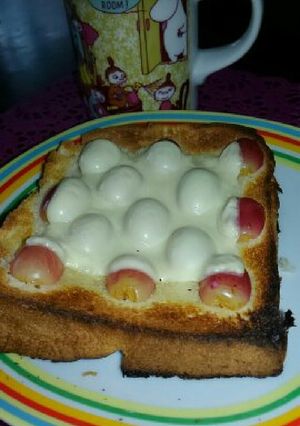 朝食に♪フルーツチーズトースト☆-レシピのメイン写真