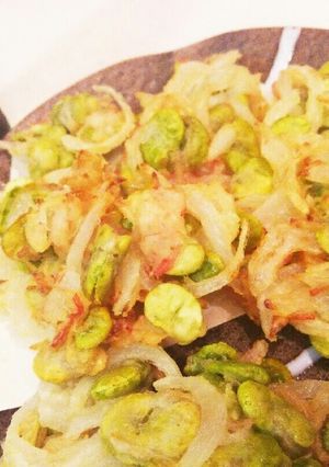 金麦CM風＊そら豆のかき揚げ＊-レシピのメイン写真