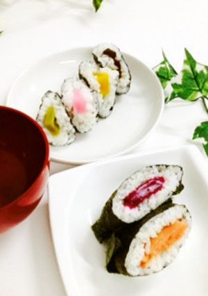 彩りムースでおにぎらず-レシピのメイン写真