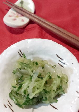 味のおとし子でクラゲと胡瓜の和え物-レシピのメイン写真