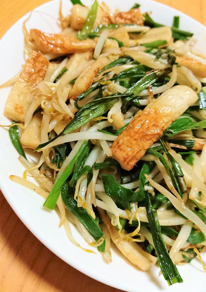 ニラともやしとちくわの炒め物-レシピのメイン写真